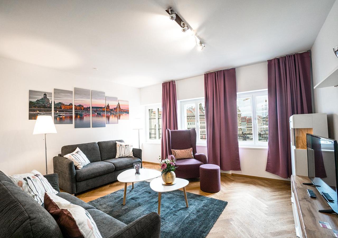 Familienapartment Mit Blick Zur Frauenkirche Drážďany Exteriér fotografie