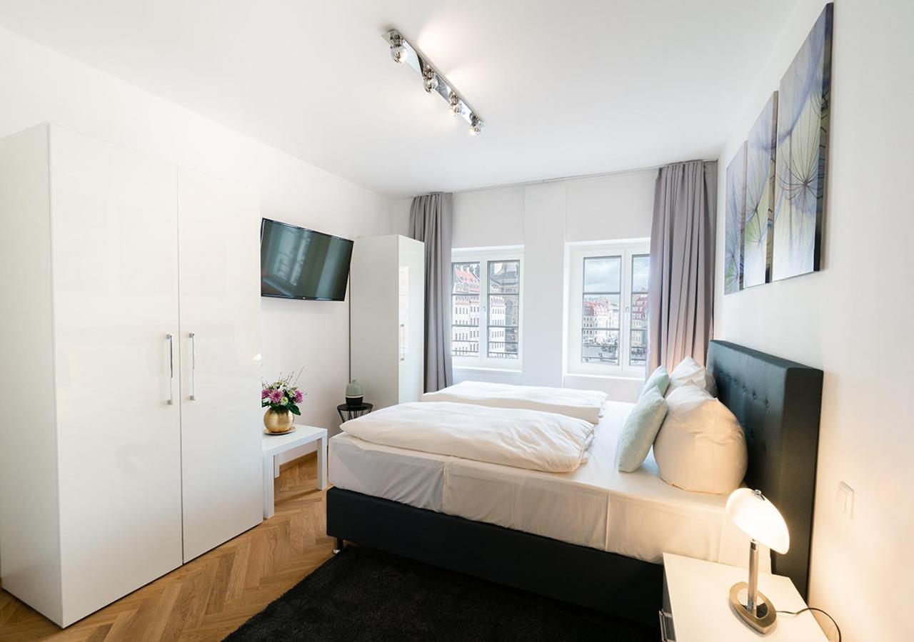 Familienapartment Mit Blick Zur Frauenkirche Drážďany Exteriér fotografie