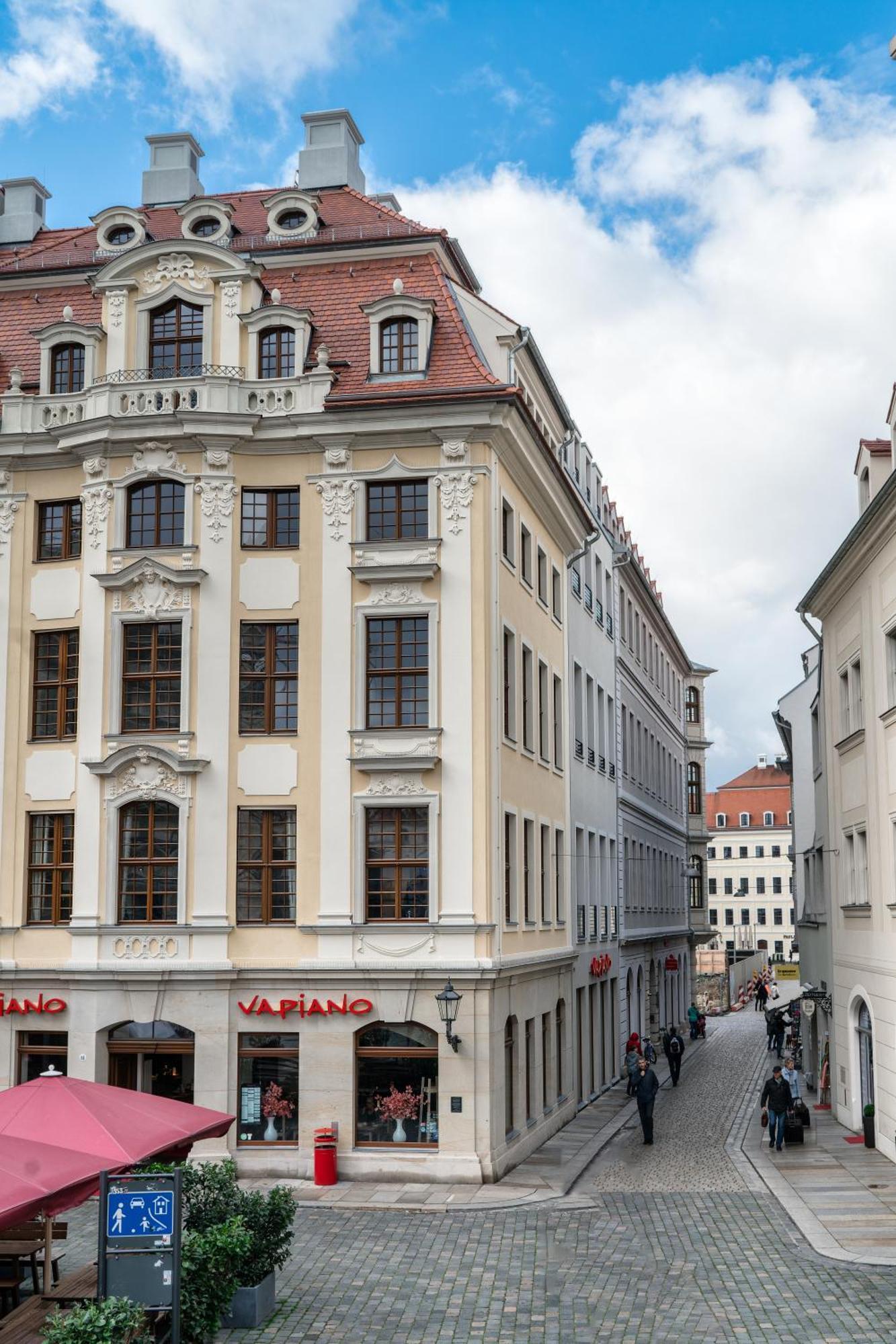 Familienapartment Mit Blick Zur Frauenkirche Drážďany Exteriér fotografie